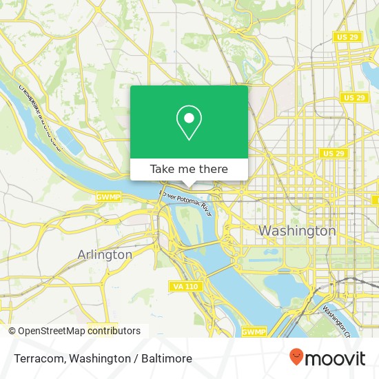 Mapa de Terracom, 1010 Wisconsin Ave NW