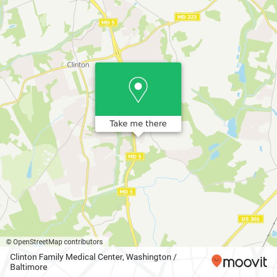 Mapa de Clinton Family Medical Center, 10403 Hospital Dr