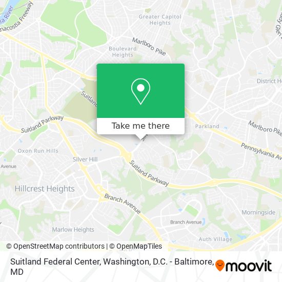 Suitland Federal Center map
