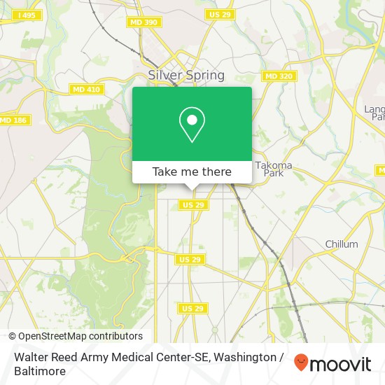 Walter Reed Army Medical Center-SE map