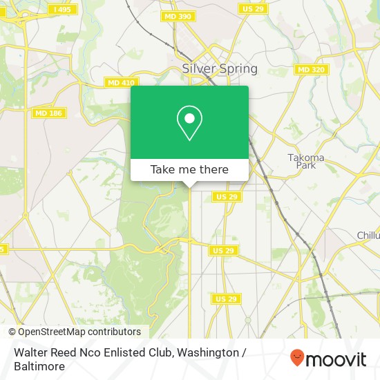 Walter Reed Nco Enlisted Club, 6825 16th St NW map