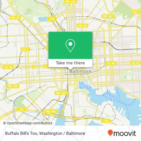 Mapa de Buffalo Bill's Too, 41 W Lexington St