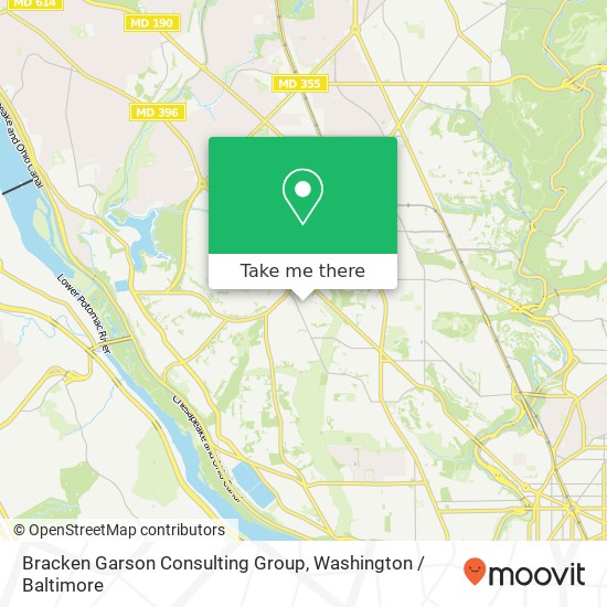 Mapa de Bracken Garson Consulting Group, 4345 Embassy Park Dr NW