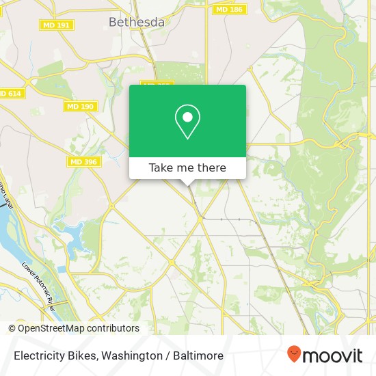 Electricity Bikes, 4810 Wisconsin Ave NW map