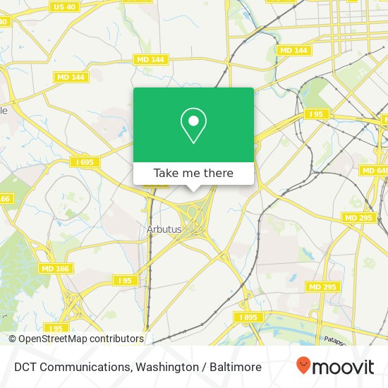 Mapa de DCT Communications, 1520 Caton Center Dr