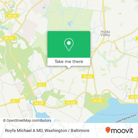 Mapa de Royfe Michael A MD, 8403 Richmond Hwy