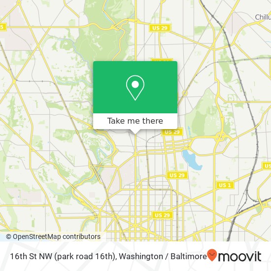 16th St NW (park road 16th), Washington, DC 20010 map