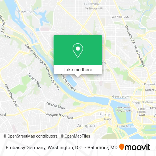 Embassy Germany map