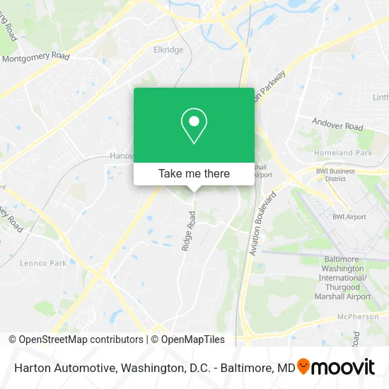 Harton Automotive map