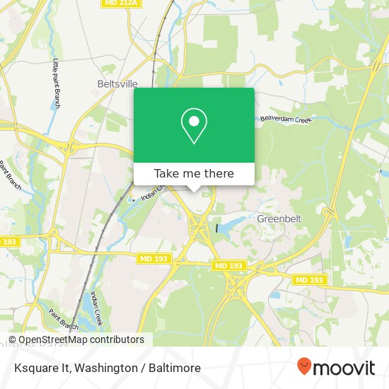 Mapa de Ksquare It, 6404 Ivy Ln