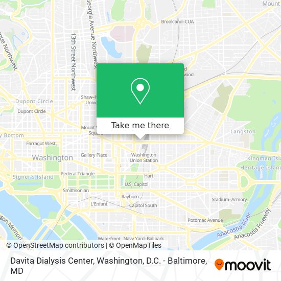 Davita Dialysis Center map