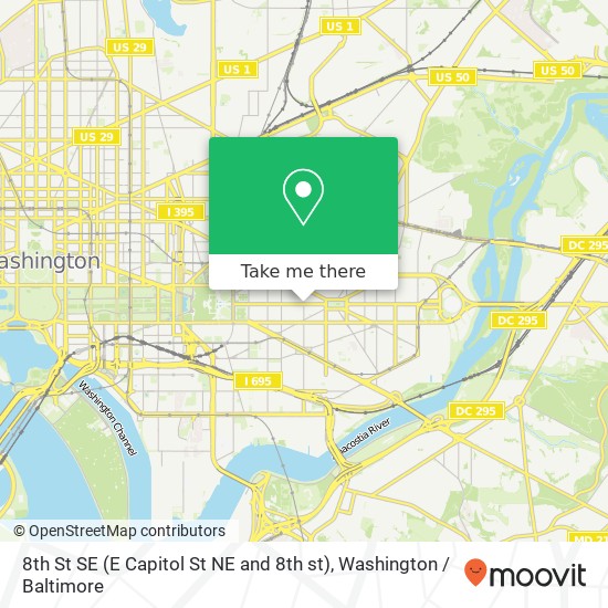 8th St SE (E Capitol St NE and 8th st), Washington, DC 20003 map