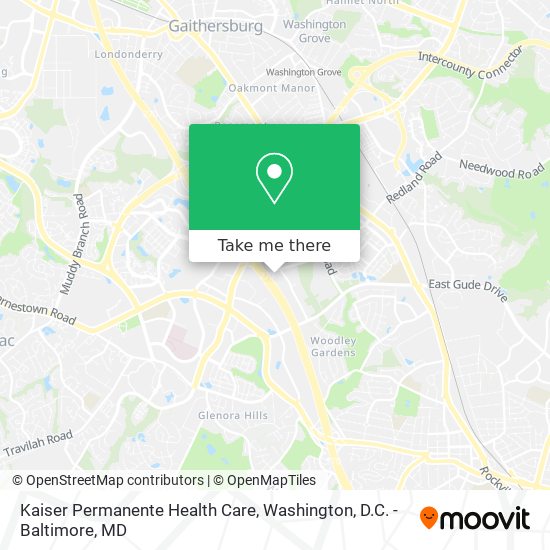 Mapa de Kaiser Permanente Health Care