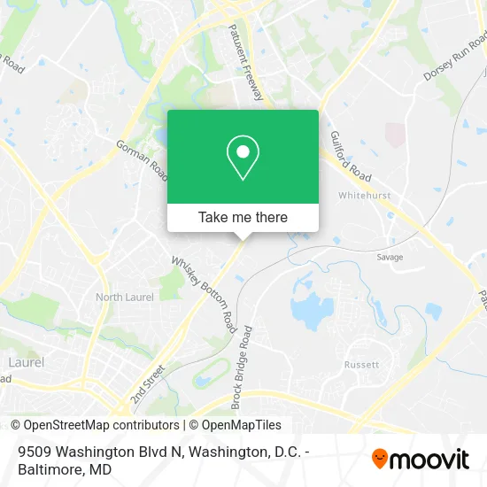Mapa de 9509 Washington Blvd N