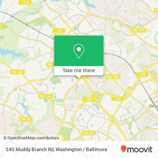 240 Muddy Branch Rd, Gaithersburg, MD 20878 map