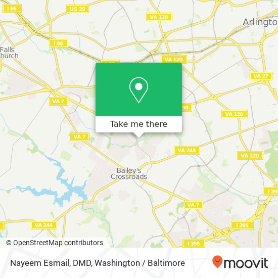 Mapa de Nayeem Esmail, DMD, 611 S Carlin Springs Rd