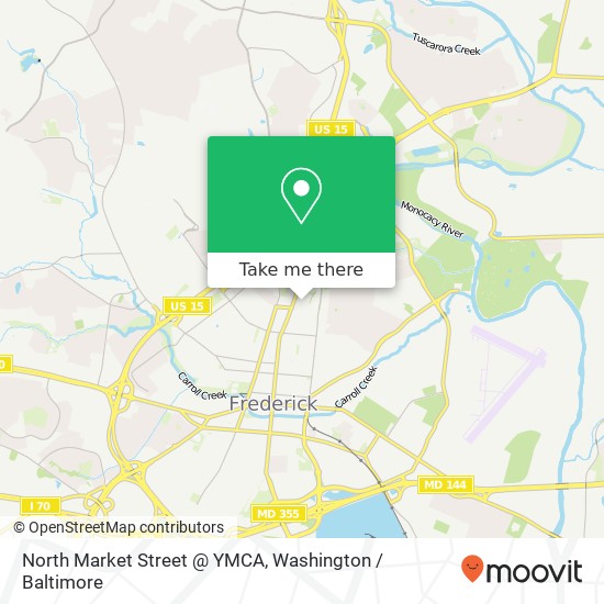 Mapa de North Market Street @ YMCA