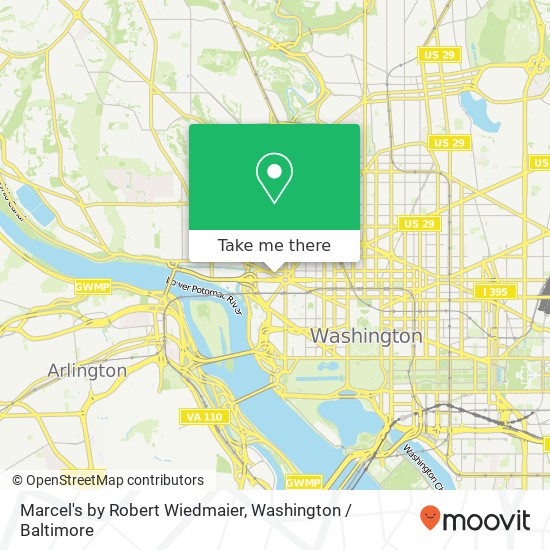 Marcel's by Robert Wiedmaier, 2401 Pennsylvania Ave NW map