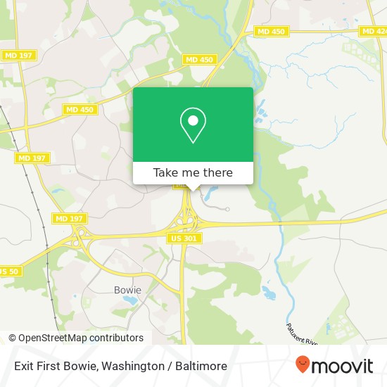Mapa de Exit First Bowie, 16701 Melford Blvd