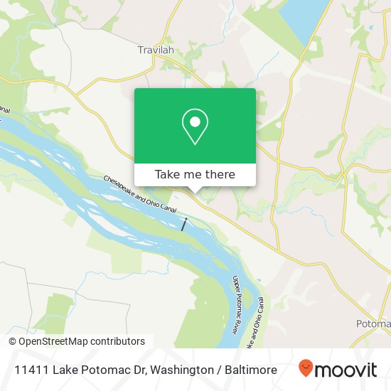 11411 Lake Potomac Dr, Potomac, MD 20854 map