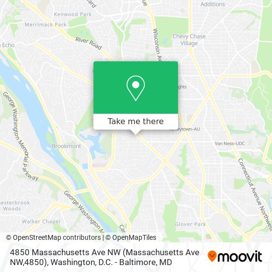 4850 Massachusetts Ave NW (Massachusetts Ave NW,4850) map