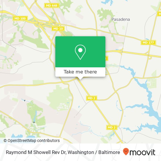 Mapa de Raymond M Showell Rev Dr, 5 E Chestnut St