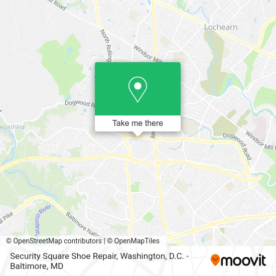 Mapa de Security Square Shoe Repair
