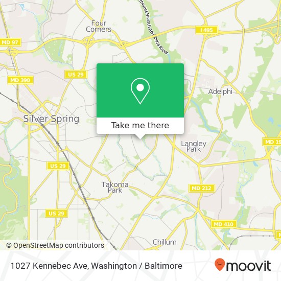 1027 Kennebec Ave, Takoma Park, MD 20912 map