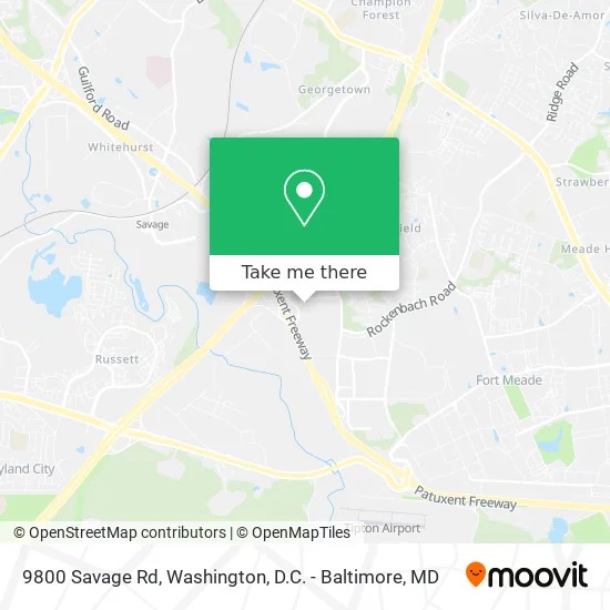 9800 Savage Rd map