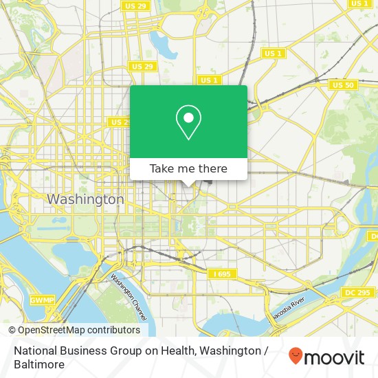 National Business Group on Health, 50 F St NW map