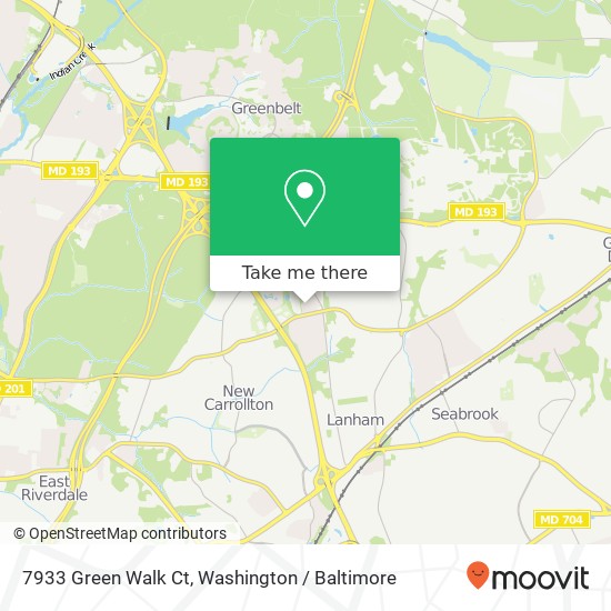 7933 Green Walk Ct, Greenbelt, MD 20770 map
