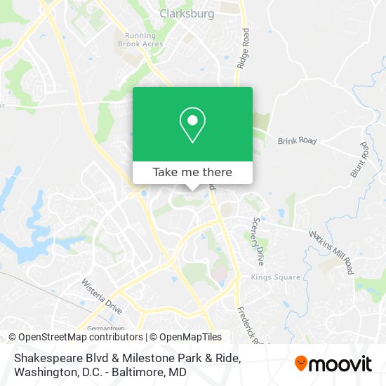 Mapa de Shakespeare Blvd & Milestone Park & Ride