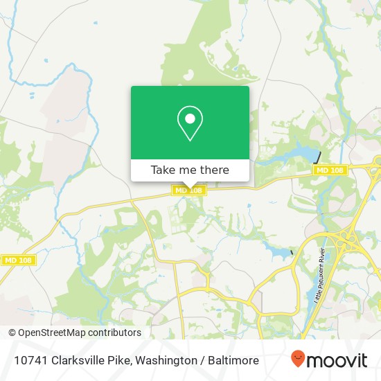 Mapa de 10741 Clarksville Pike, Columbia (COLUMBIA), MD 21044