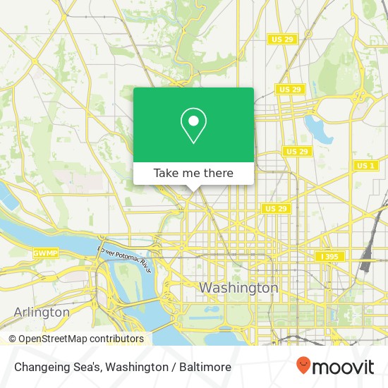 Mapa de Changeing Sea's, 2109 R St NW