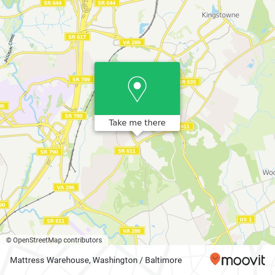 Mapa de Mattress Warehouse, 6464 Old Beulah St