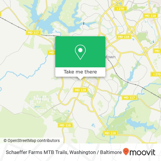 Mapa de Schaeffer Farms MTB Trails, 13710 Schaeffer Rd