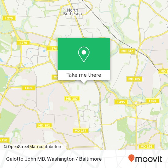 Mapa de Galotto John MD, 5225 Pooks Hill Rd