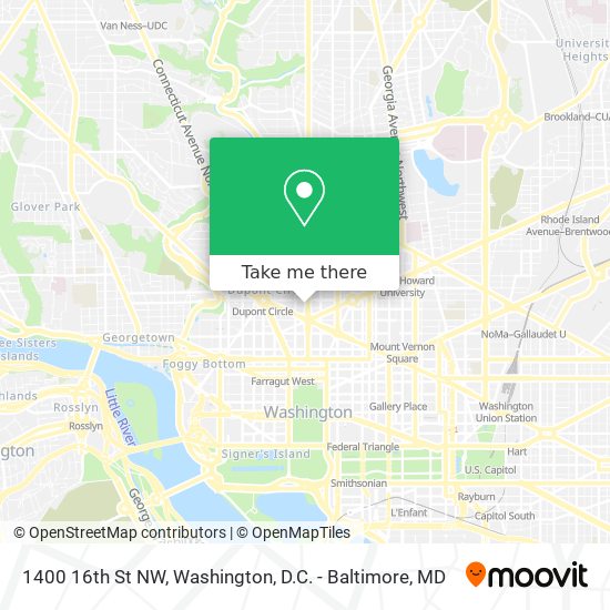 1400 16th St NW map