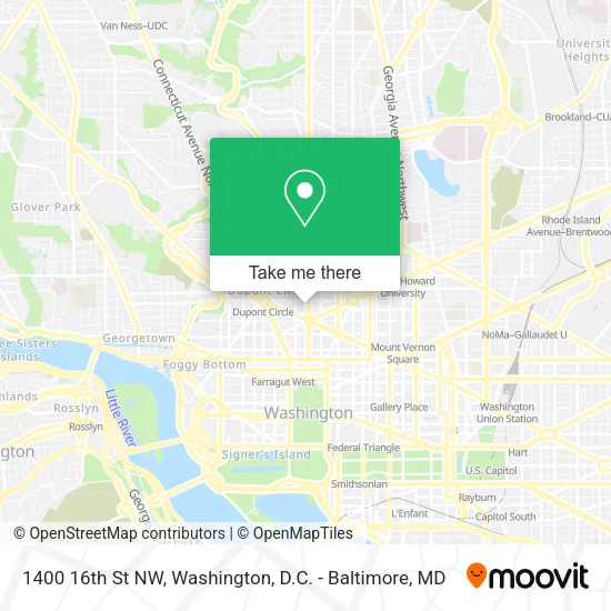 1400 16th St NW map