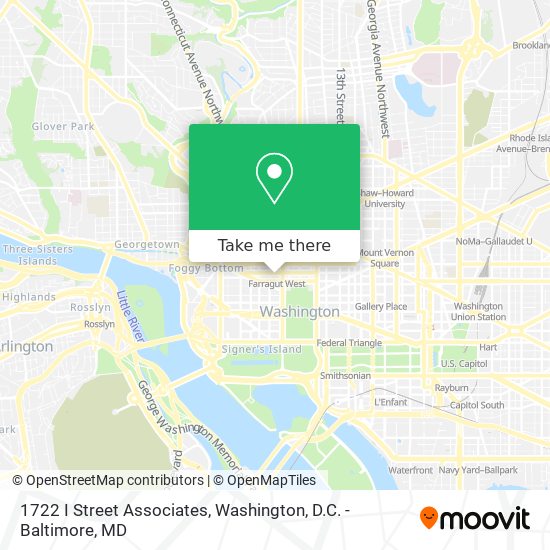 Mapa de 1722 I Street Associates