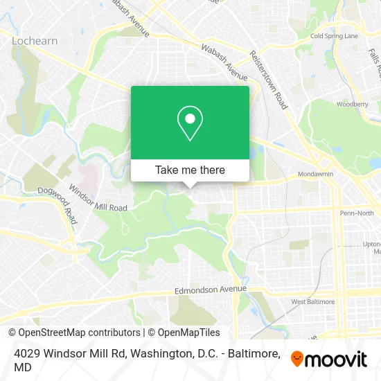 4029 Windsor Mill Rd map