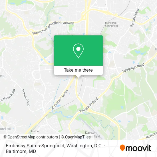 Embassy Suites-Springfield map