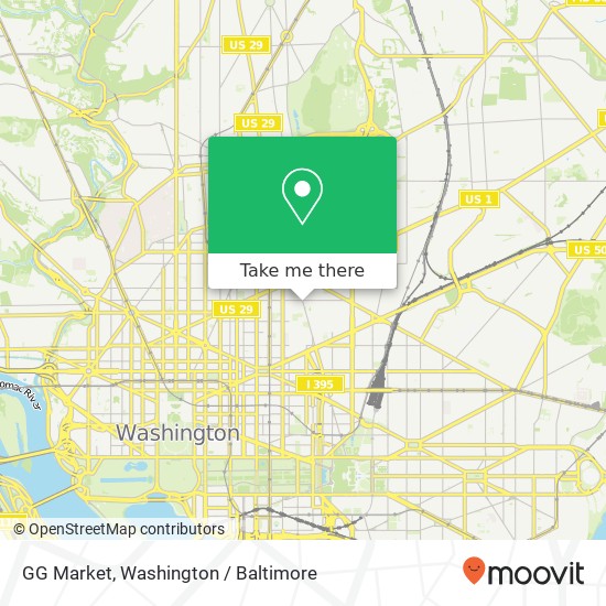 GG Market, 1545 New Jersey Ave NW map