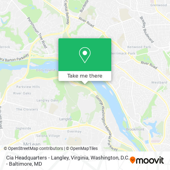 Mapa de Cia Headquarters - Langley, Virginia