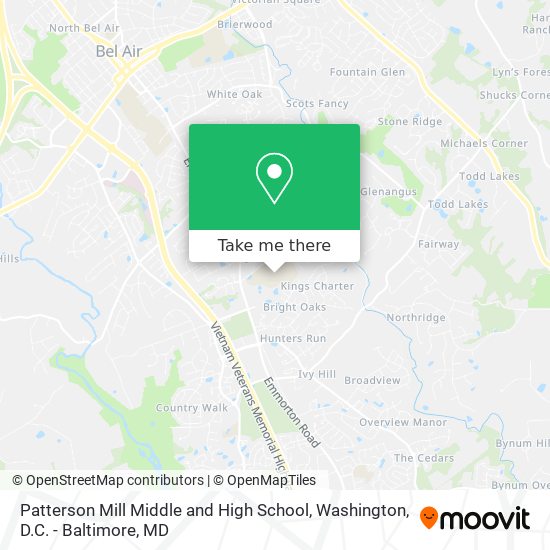 Patterson Mill Middle and High School map