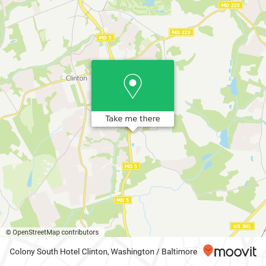 Colony South Hotel Clinton, 7401 Surratts Rd map