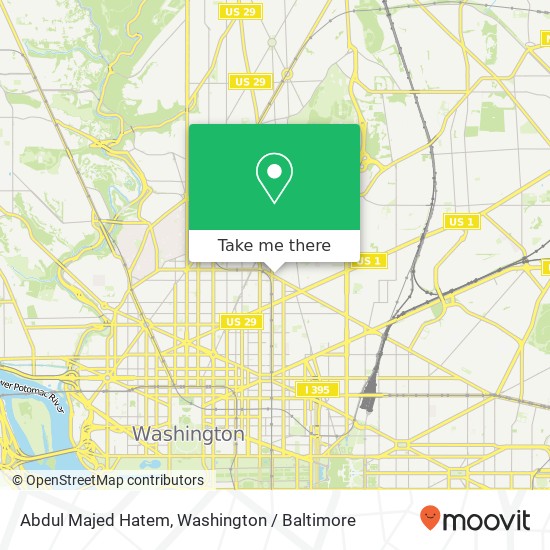 Mapa de Abdul Majed Hatem, 645 Florida Ave NW