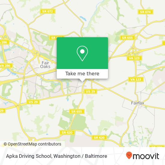 Mapa de Apka Driving School, 11325 Random Hills Rd