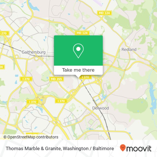 Mapa de Thomas Marble & Granite, 16781 Oakmont Ave
