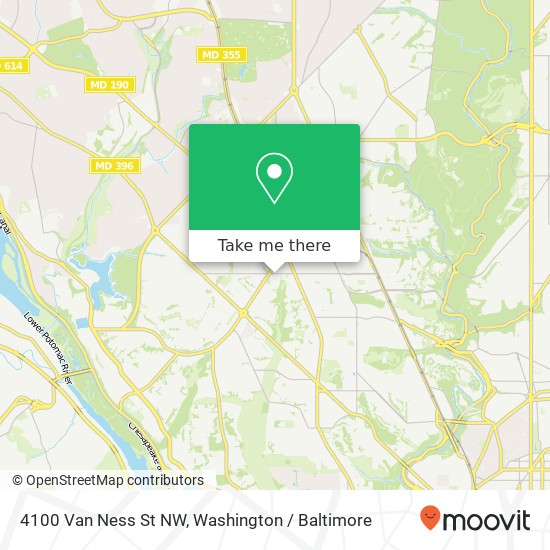4100 Van Ness St NW, Washington, DC 20016 map